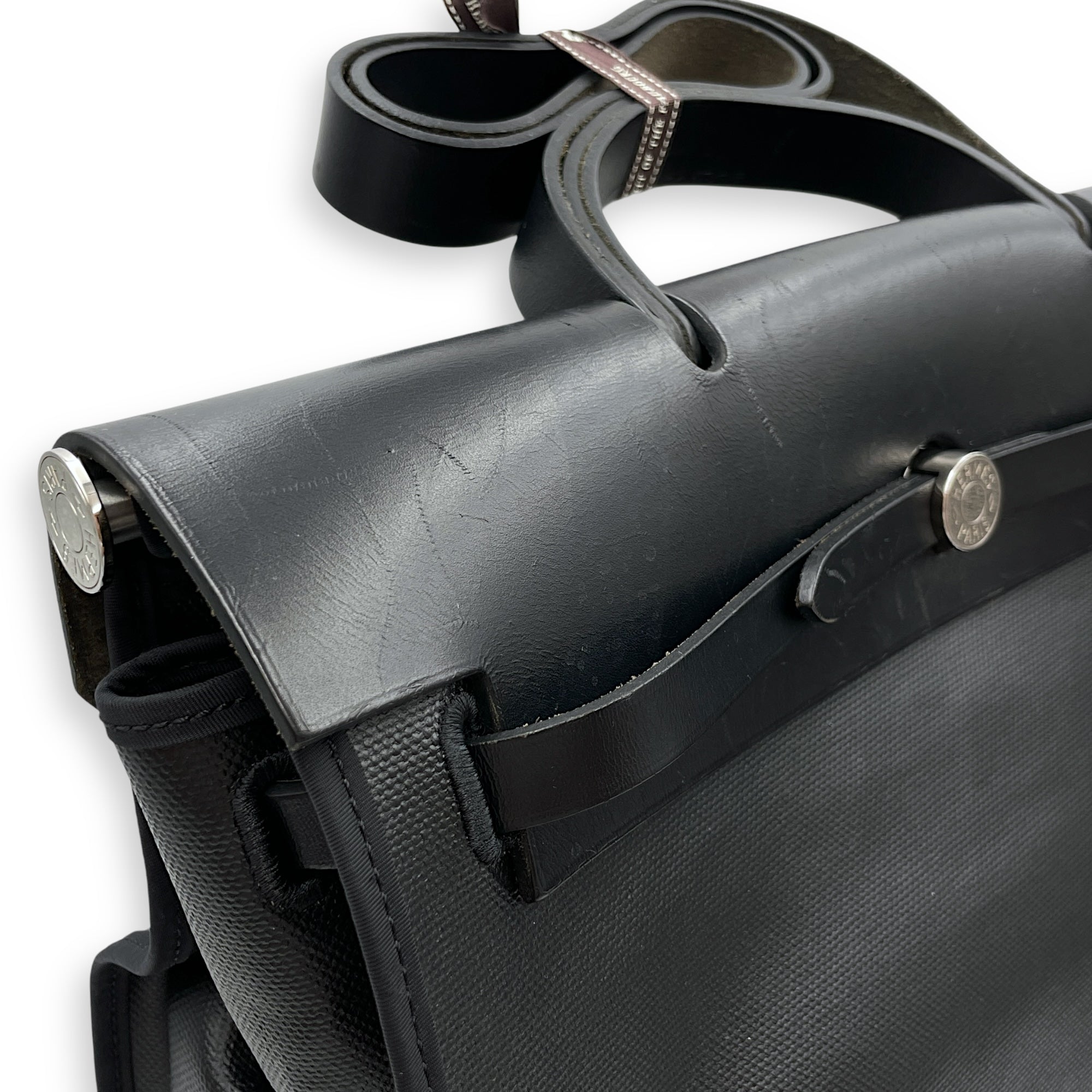 Herbag 39 Black in Vache Hunter/Toile H Berline, Palladium hardware