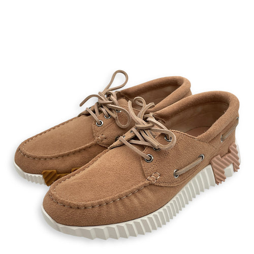 Ketch 39 Beige Albatre Sneakers in Suede Leather