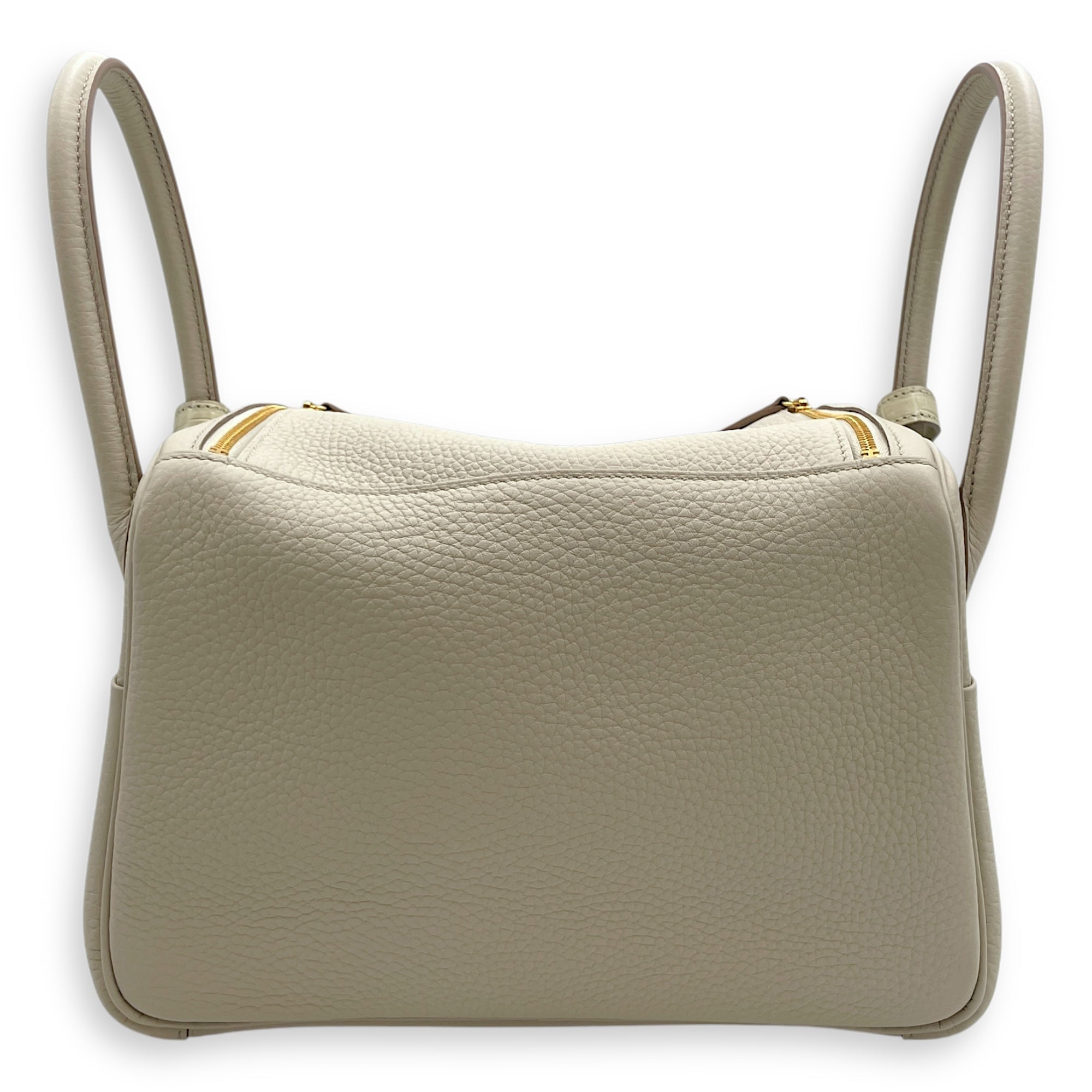 Lindy Touch 26 Beton in Clemence/ Matte Porosus, Gold hardware