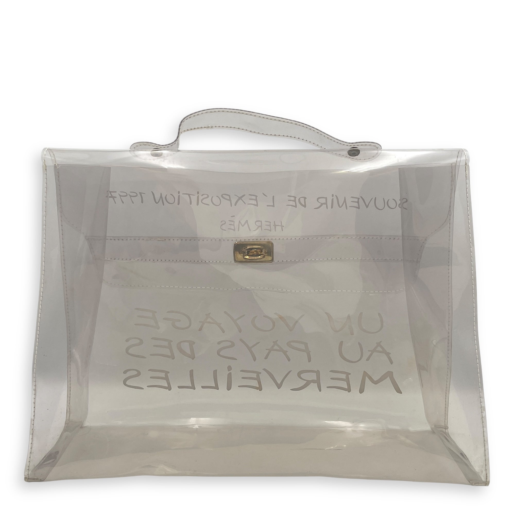 Kelly 40 White in Vinyl Gold hardware