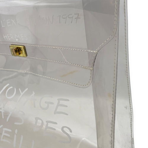 Kelly 40 White in Vinyl Gold hardware