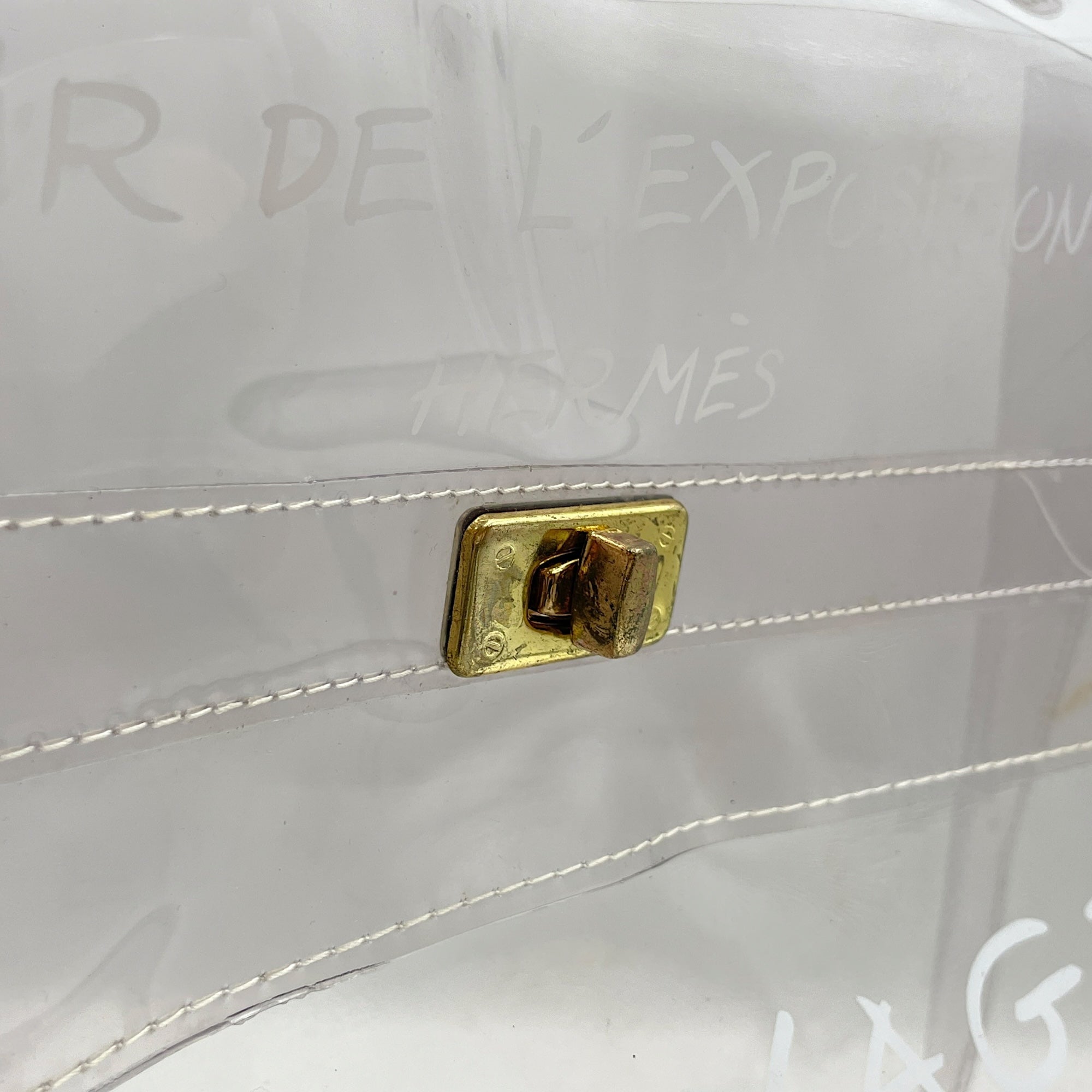 Kelly 40 White in Vinyl Gold hardware