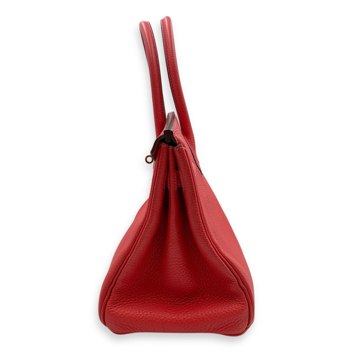 Birkin 30 Rouge Pivoine in Togo Gold hardware