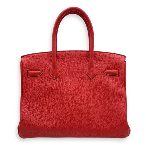 Birkin 30 Rouge Pivoine in Togo Gold hardware