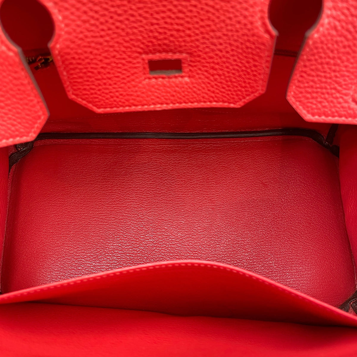 Birkin 30 Rouge Pivoine in Togo Gold hardware