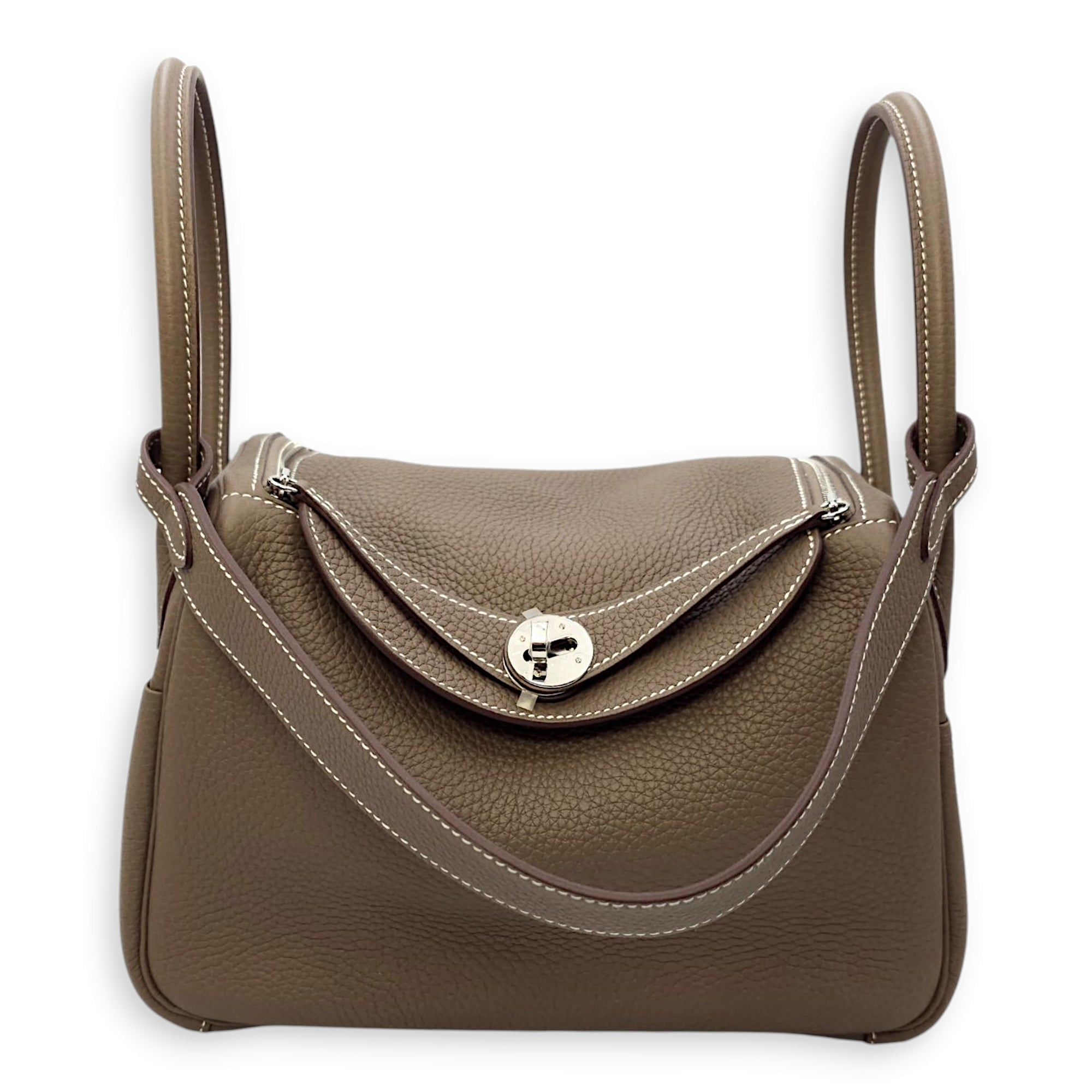 Lindy 26 Etoupe in Clemence, Palladium hardware