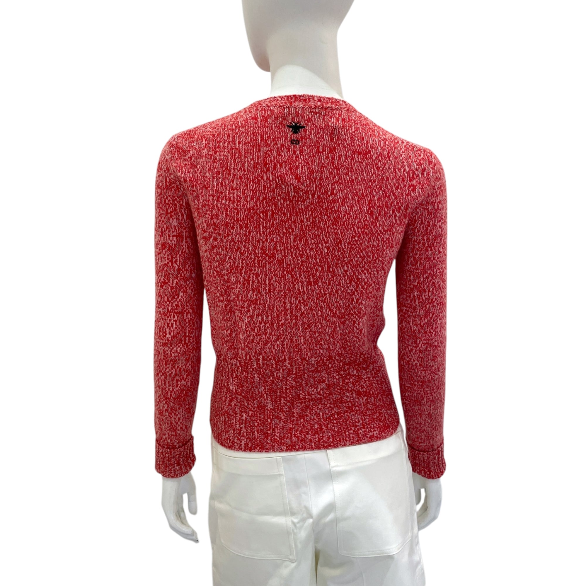 Royaume Amour 34 Red Sweater in Cashmere, Wool