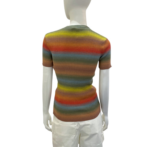 2020 Dioraura 34 Green, Yellow, Orange, Blue, Brown Sweater in Wool, Silk