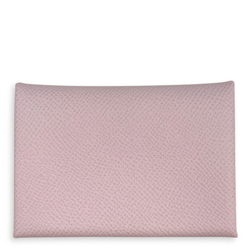 Calvi Duo Mauve Pale Card Holder in Epsom