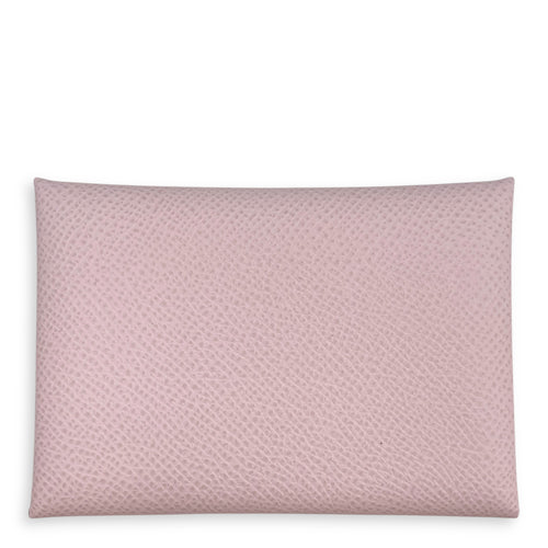 Calvi Duo Mauve Pale Card Holder in Epsom