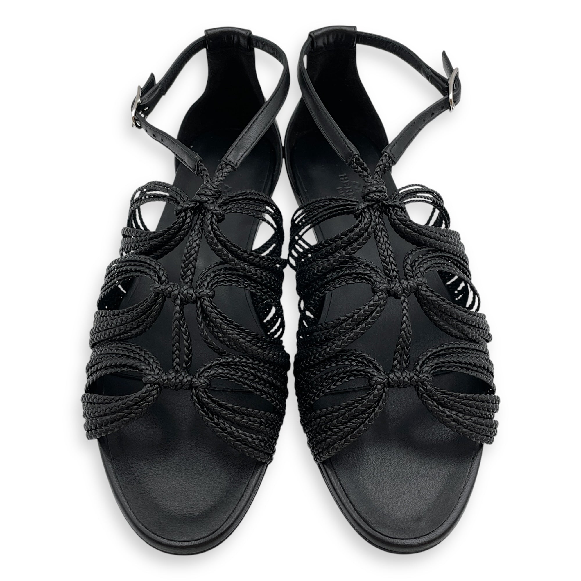 Karmen 39 Black Sandals in Nappa