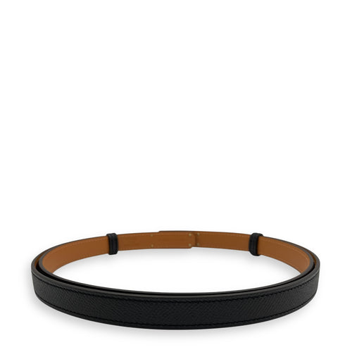 Kelly 18 Black Belt in Epsom, Rose Gold hardware