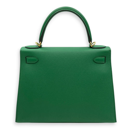 Sellier Kelly 28 Cactus in Epsom, Gold hardware