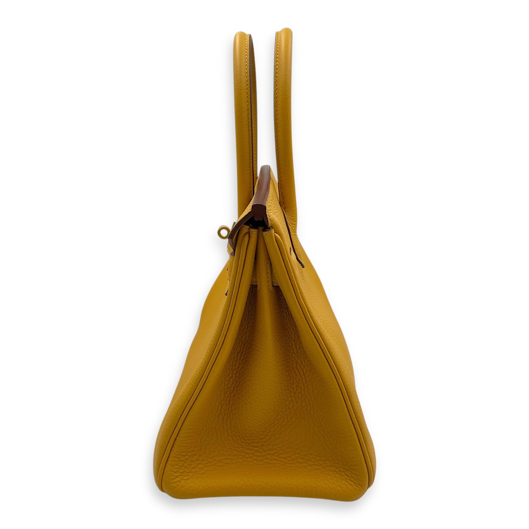 Birkin 30 Jaune Ambre in Togo, Gold hardware