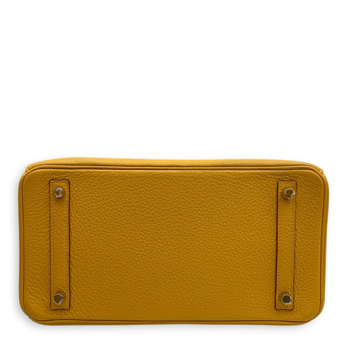 Birkin 30 Jaune Ambre in Togo, Gold hardware