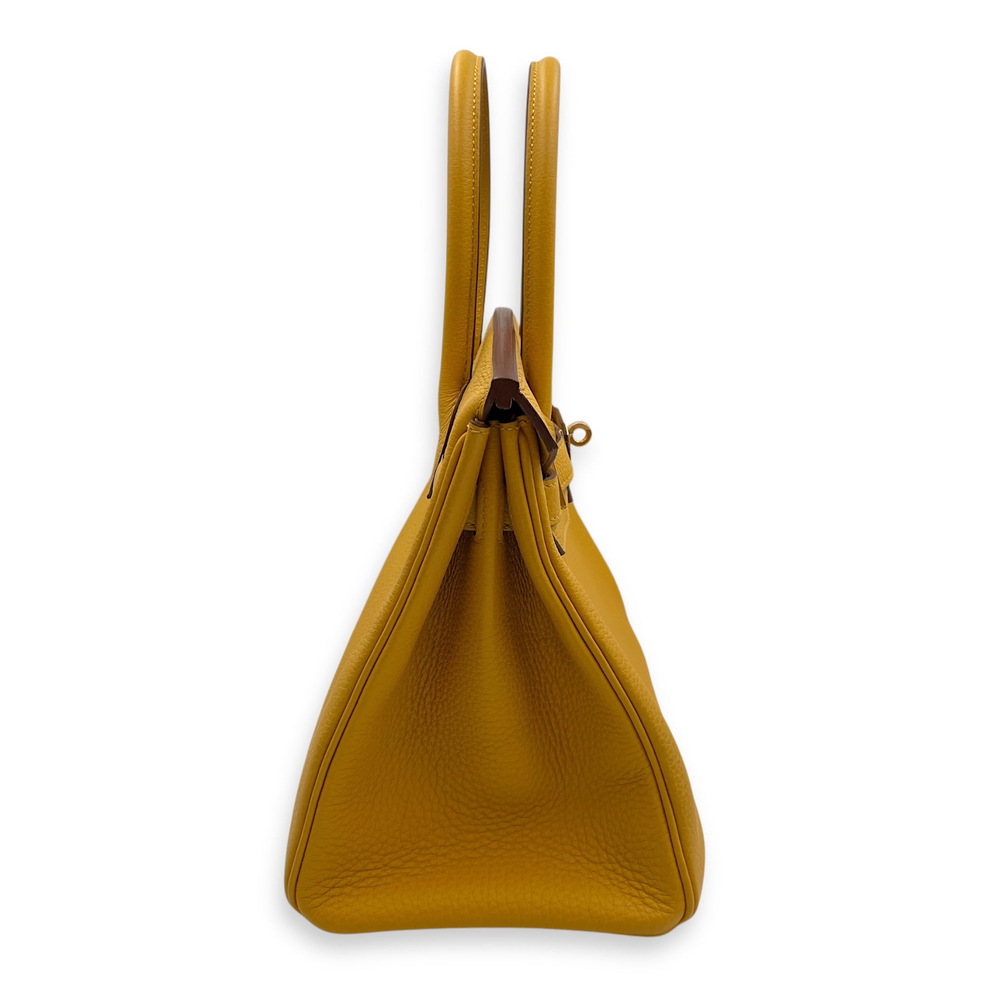 Birkin 30 Jaune Ambre in Togo, Gold hardware