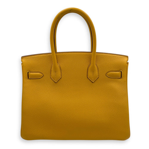 Birkin 30 Jaune Ambre in Togo, Gold hardware