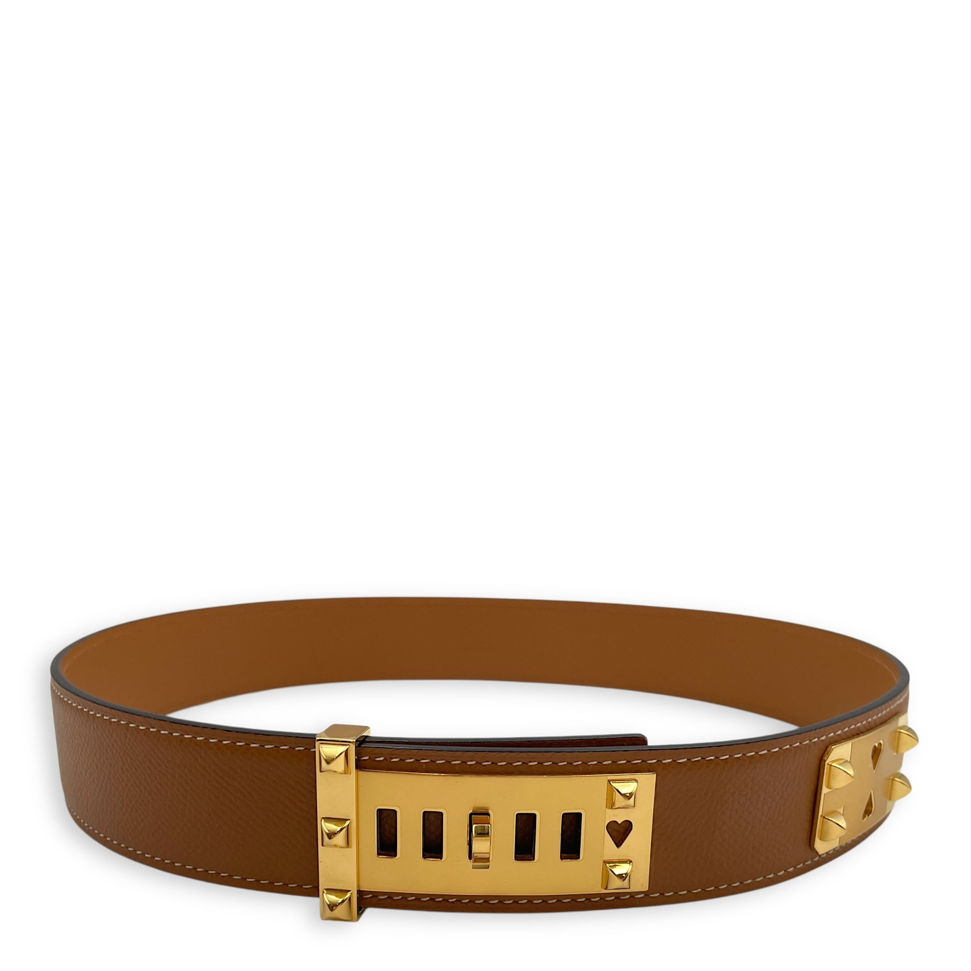Collier de Chien As De Coeur 35 70 Gold Belt in Epsom, Gold hardware