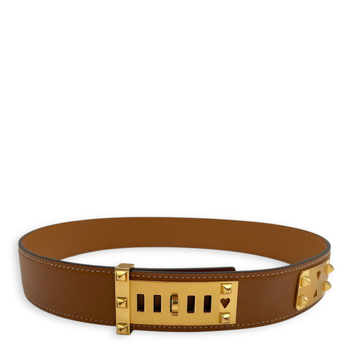 Collier de Chien As De Coeur 35 70 Gold Belt in Epsom, Gold hardware