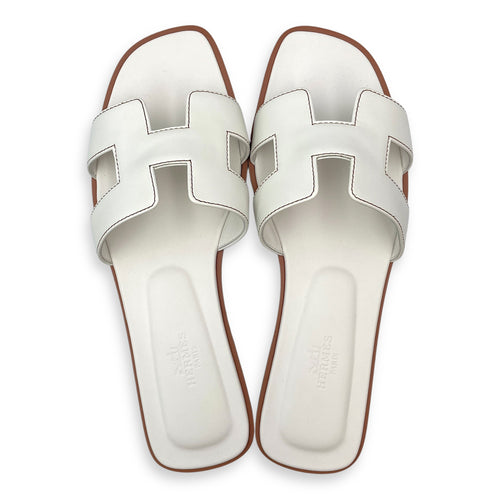 Oran 38 Blanc Sandals in Calfskin