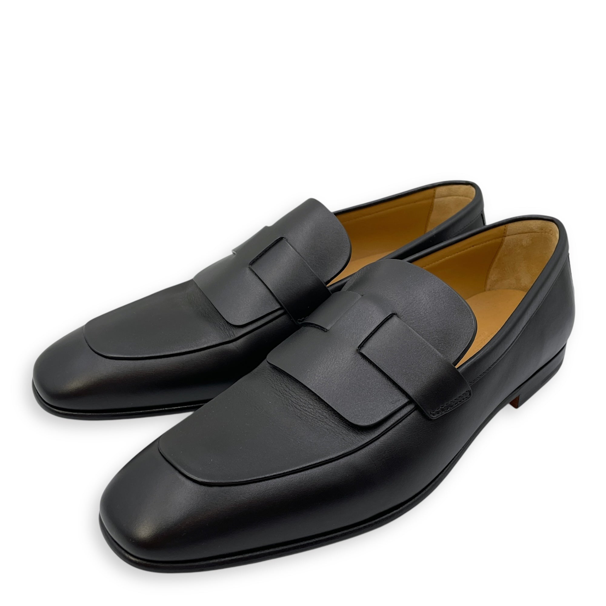 Fancy 43.5 Black Loafers in Calfskin