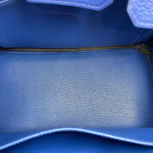 Birkin 25 Blue Royal in Togo, Gold hardware