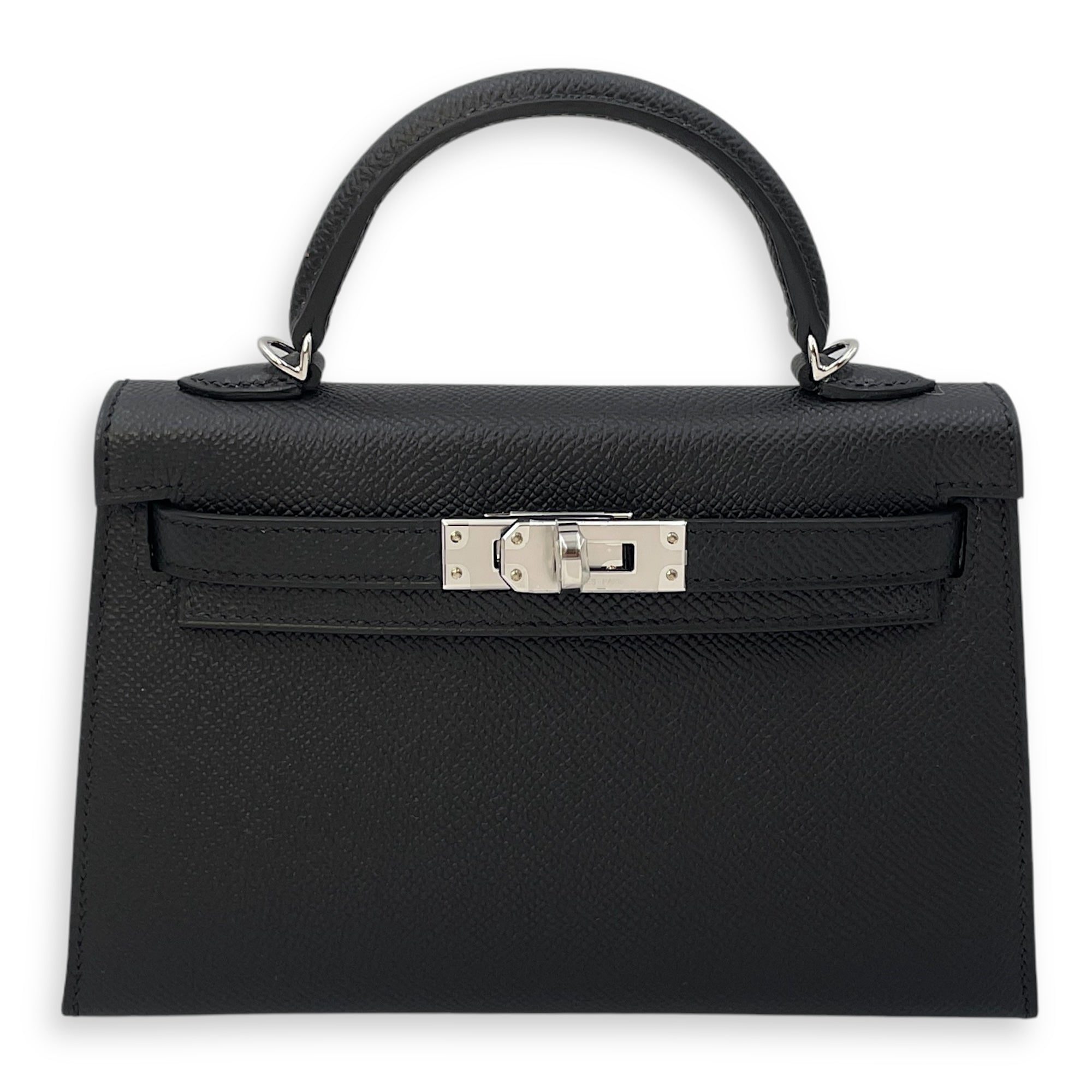 Sellier Kelly 20 Black in Epsom, Palladium hardware