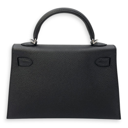 Sellier Kelly 20 Black in Epsom, Palladium hardware