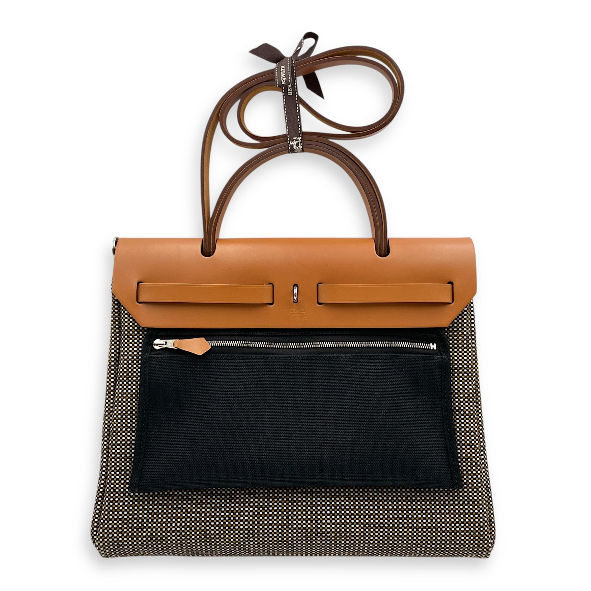Herbag 31 Naturel/Noir-Blanc in Vache Hunter/Toile, Palladium hardware