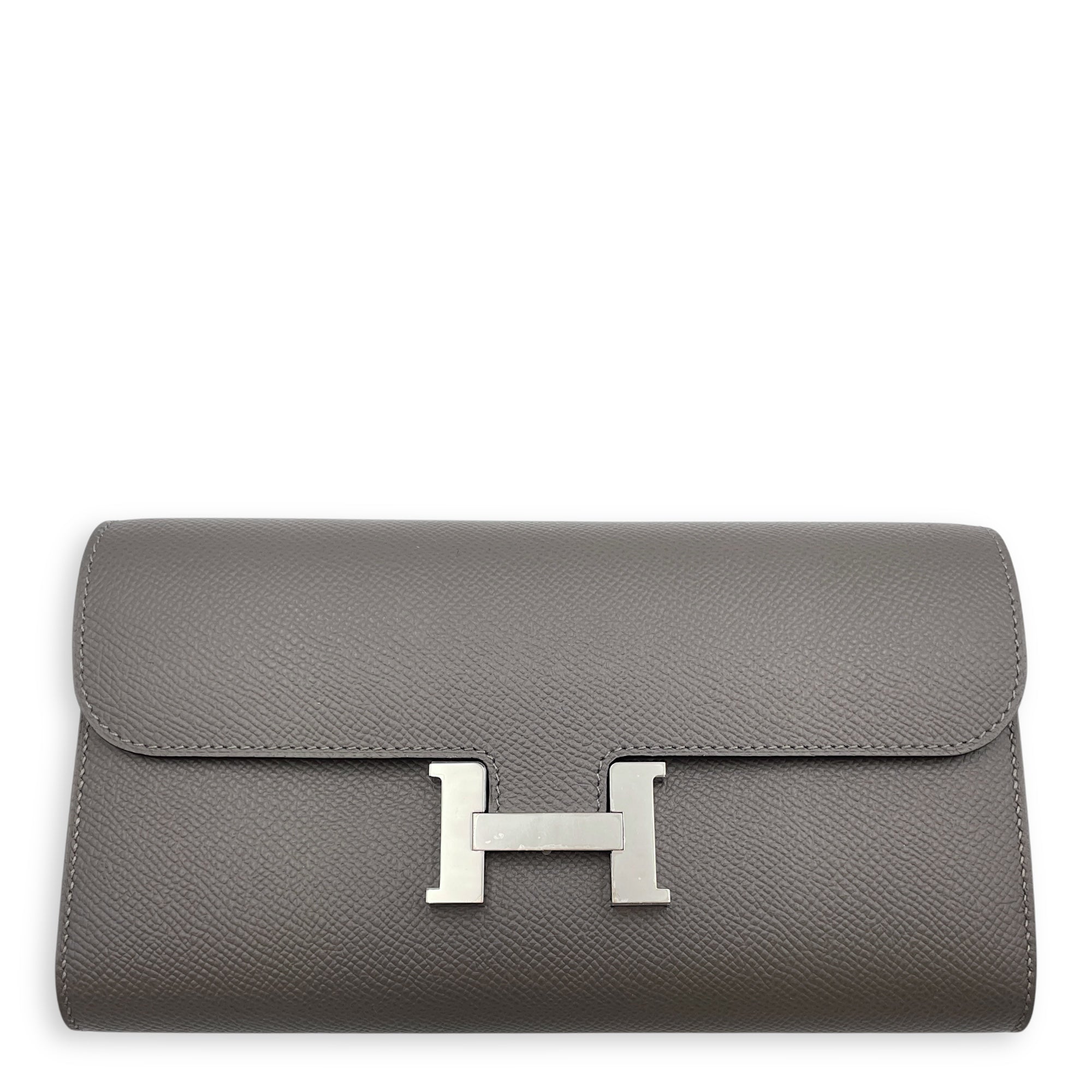 Constance To Go Gris Meyer Crossbody Bag in Epsom, Palladium hardware