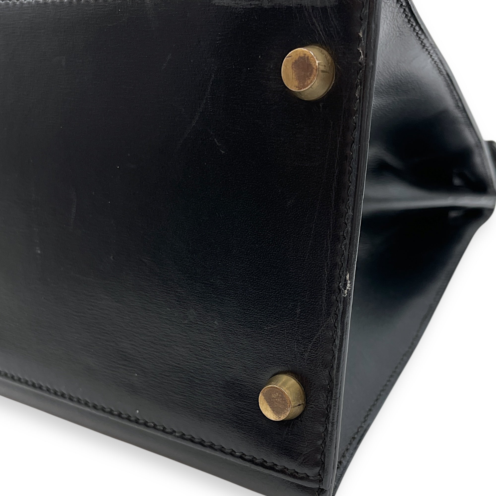 Sellier Kelly 35 Black in Box, Gold hardware