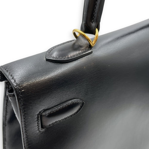 Sellier Kelly 35 Black in Box, Gold hardware