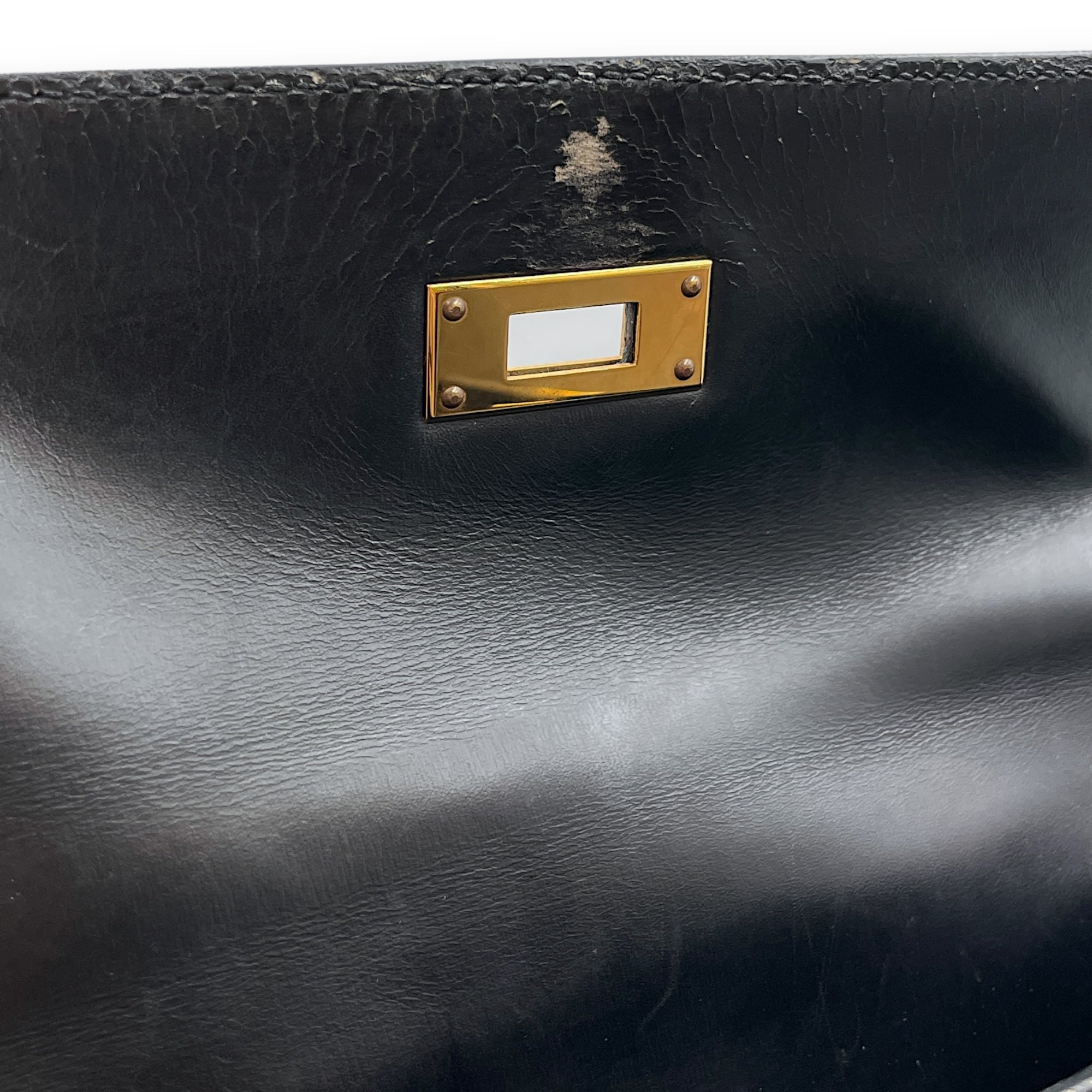 Sellier Kelly 35 Black in Box, Gold hardware