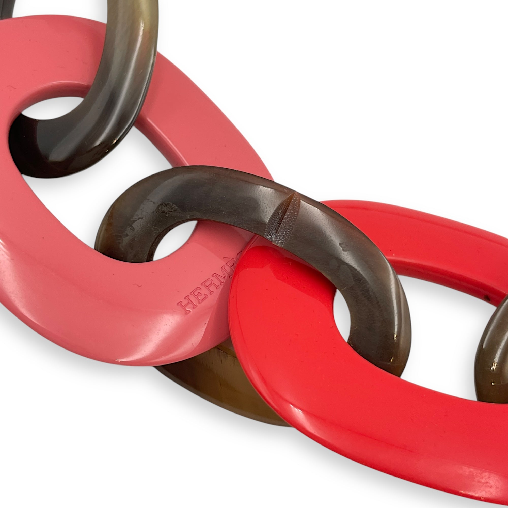 Karamba Horn Vert/Rouge/Pink Necklace
