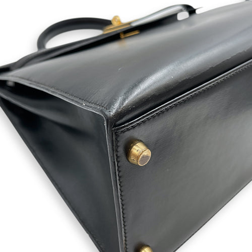 Sellier Kelly 35 Black in Box, Gold hardware