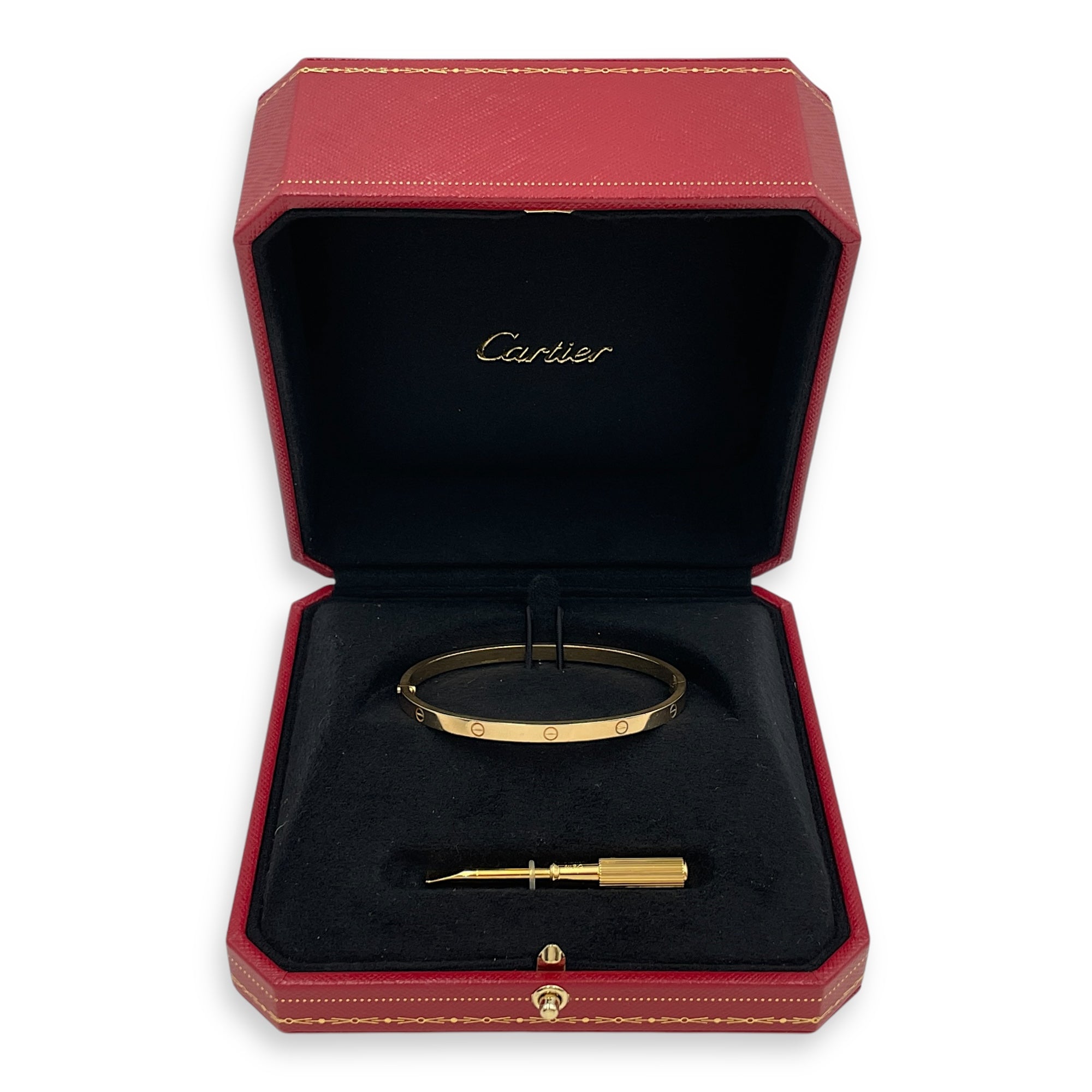 Love, Small Model 17 Bracelet in Gold Hardware