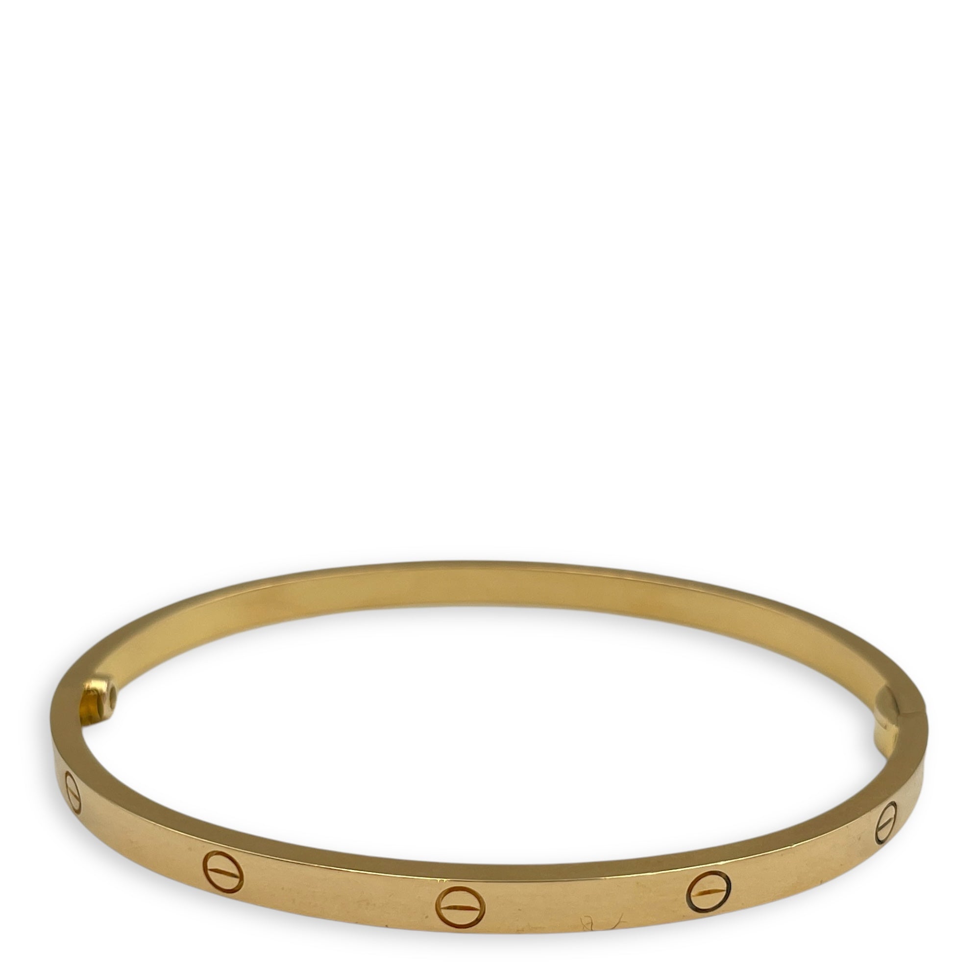 Love, Small Model 17 Bracelet in Gold Hardware