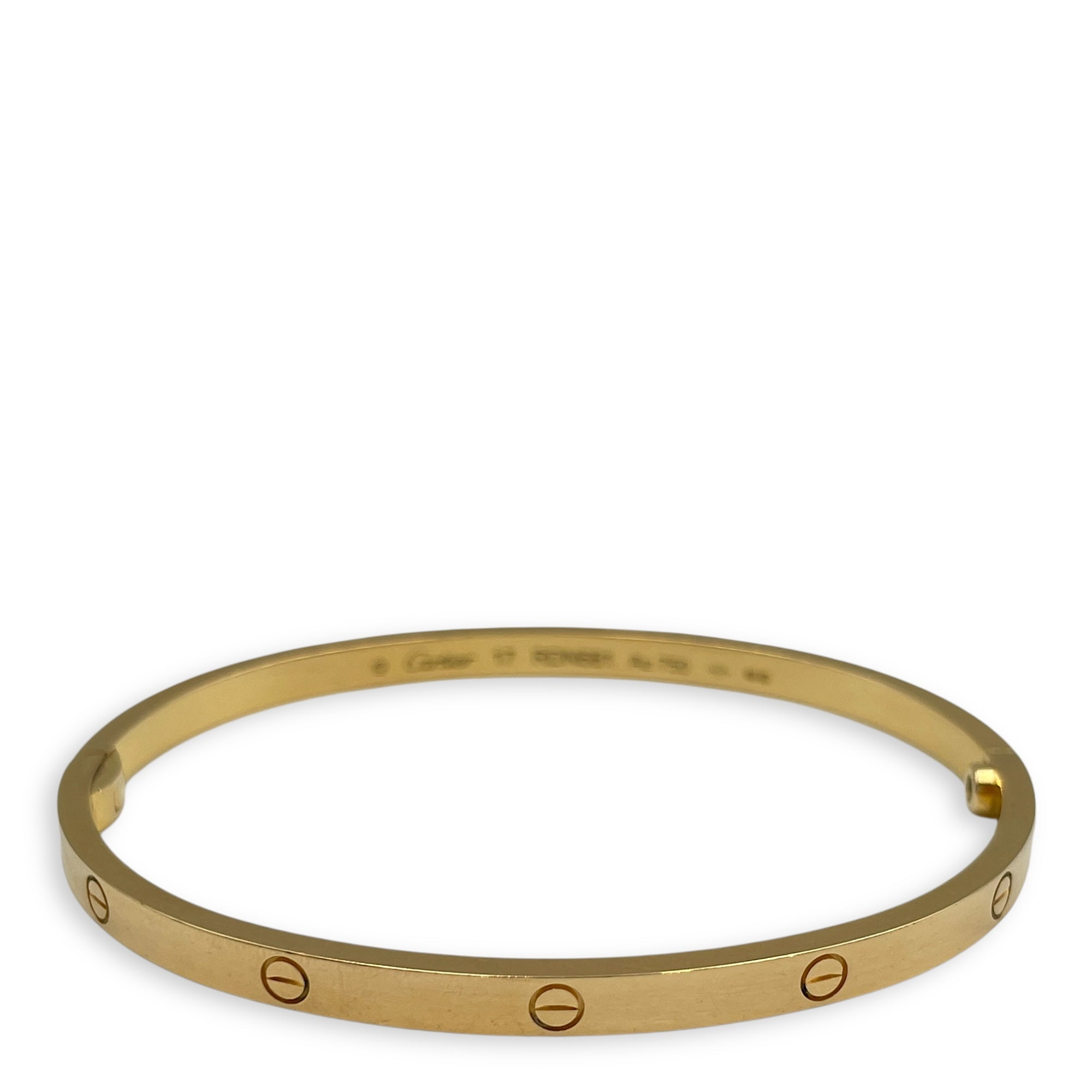 Love, Small Model 17 Bracelet in Gold Hardware