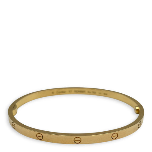 Love, Small Model 17 Bracelet in Gold Hardware