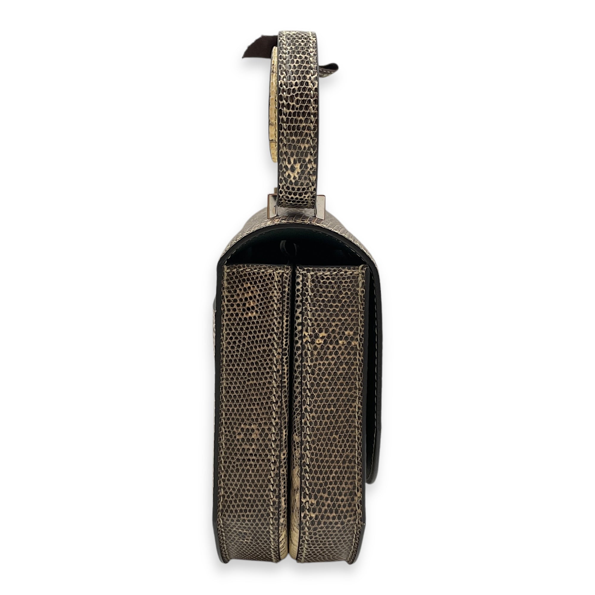 Mosaique Au 24 Mini Ombre/Vert Fonce in Lizard/Swift, Palladium hardware