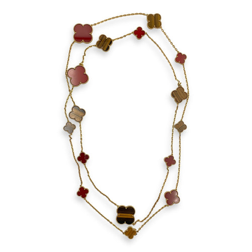 Magic Alhambra, 16 Motifs Others Long Necklace in Gold Hardware