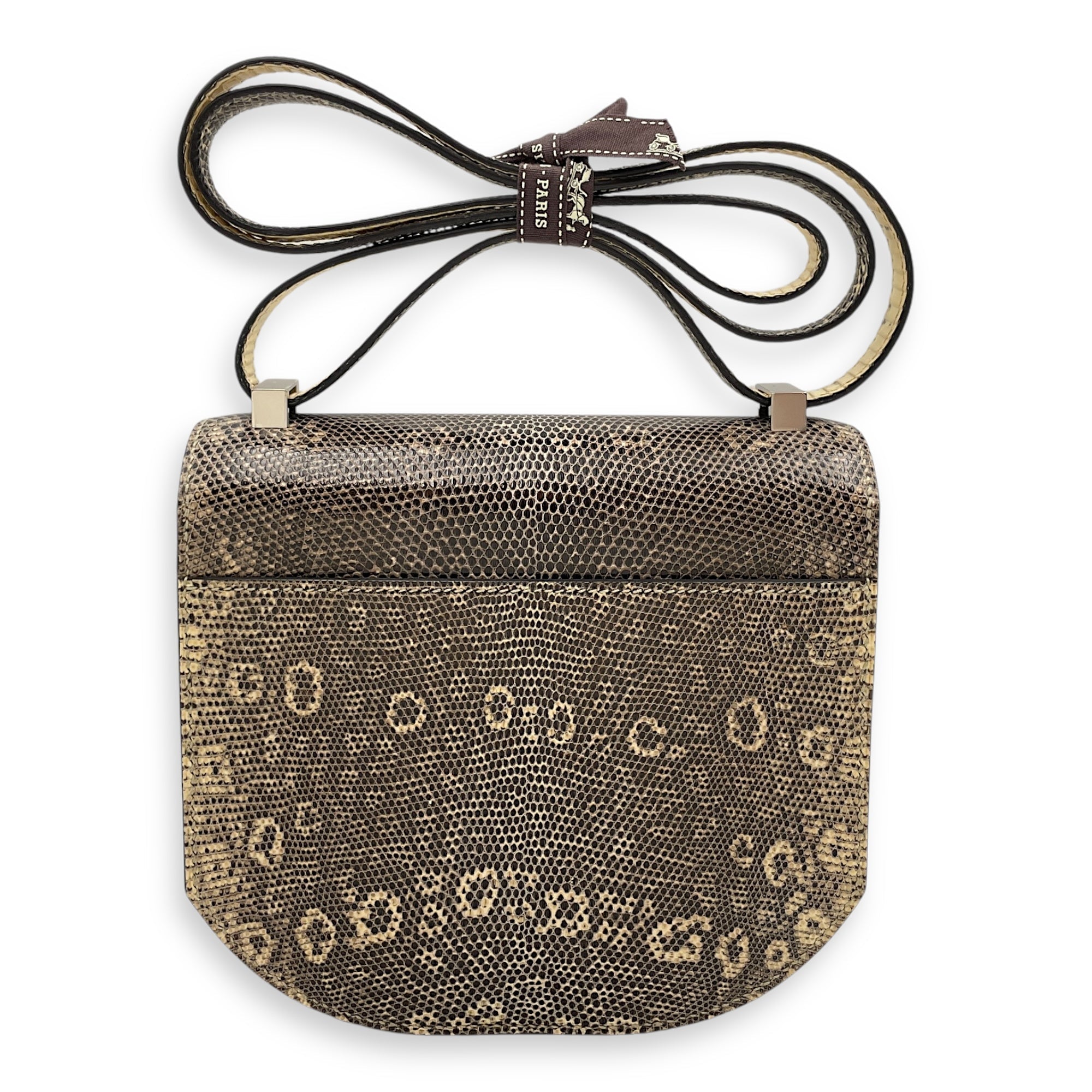 Mosaique Au 24 Mini Ombre/Vert Fonce in Lizard/Swift Palladium hardware C095532 2