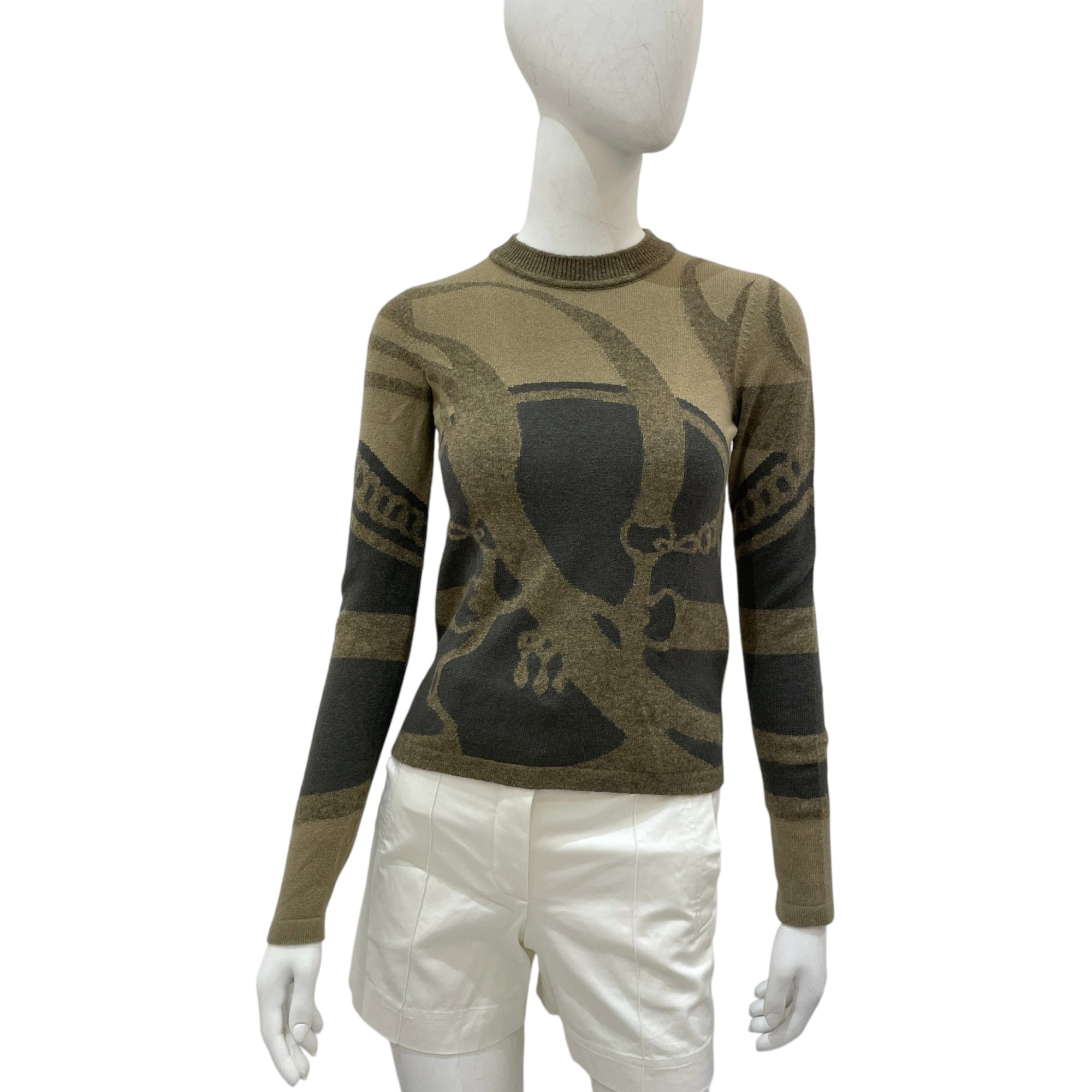 Promenade du Matin 34 Green Sweater in Cashmere