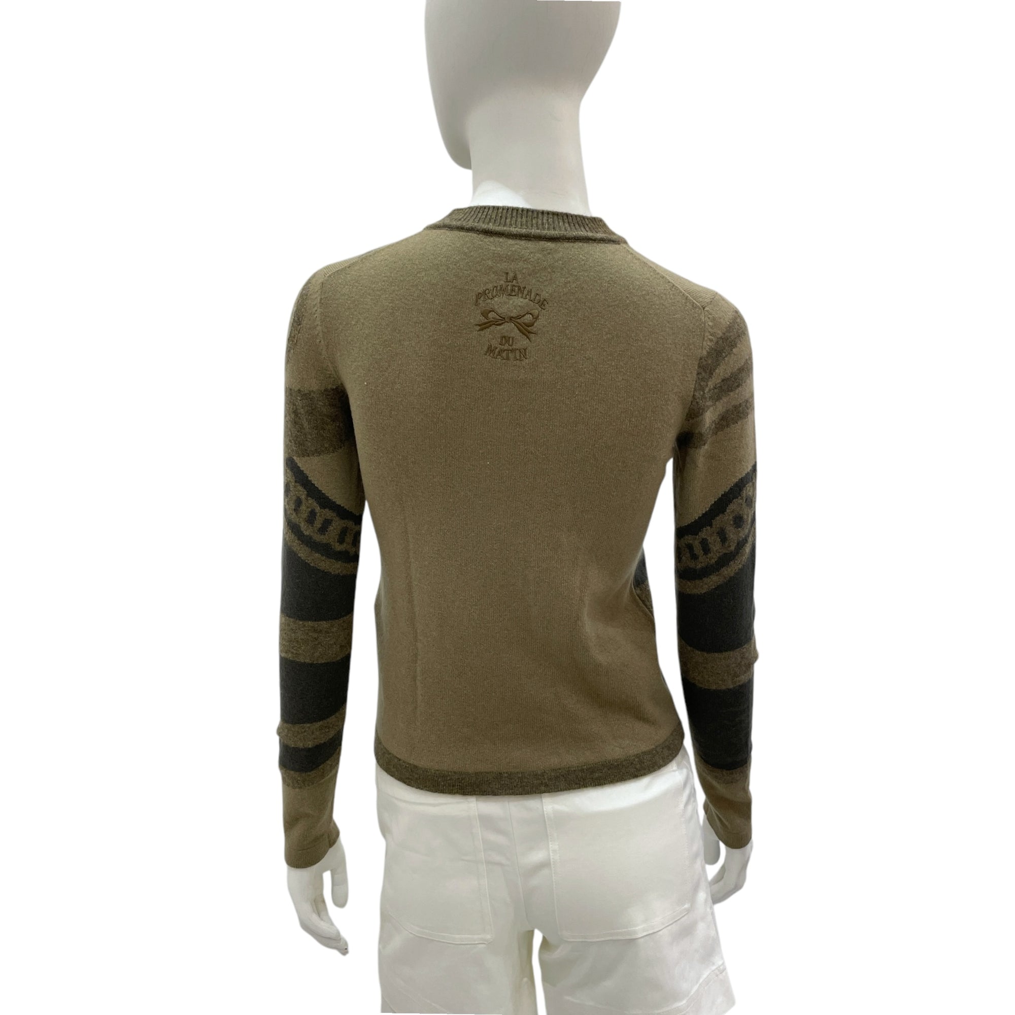 Promenade du Matin 34 Green Sweater in Cashmere