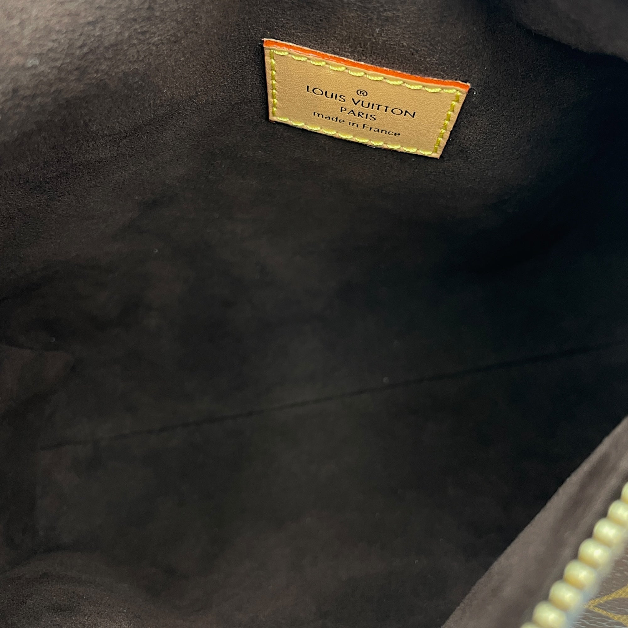Side Trunk MM Brown Monogram Shoulder Bag in Coated Canvas, Gold hardware