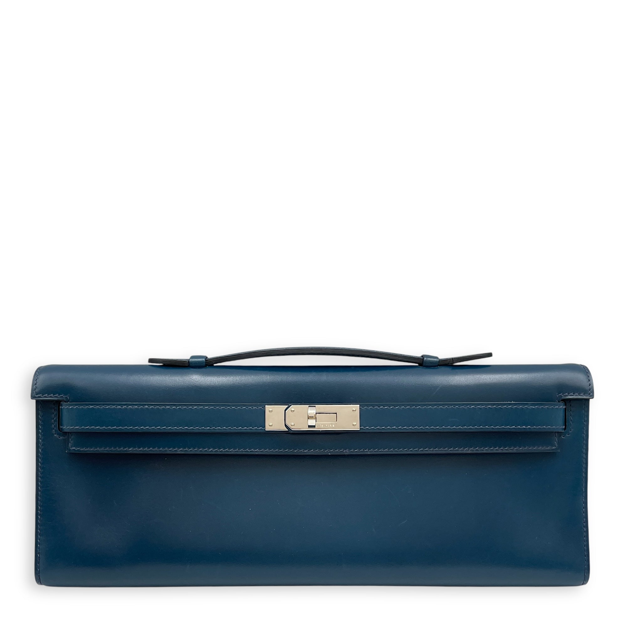 Kelly Cut Blue De Prusse in Box, Palladium hardware