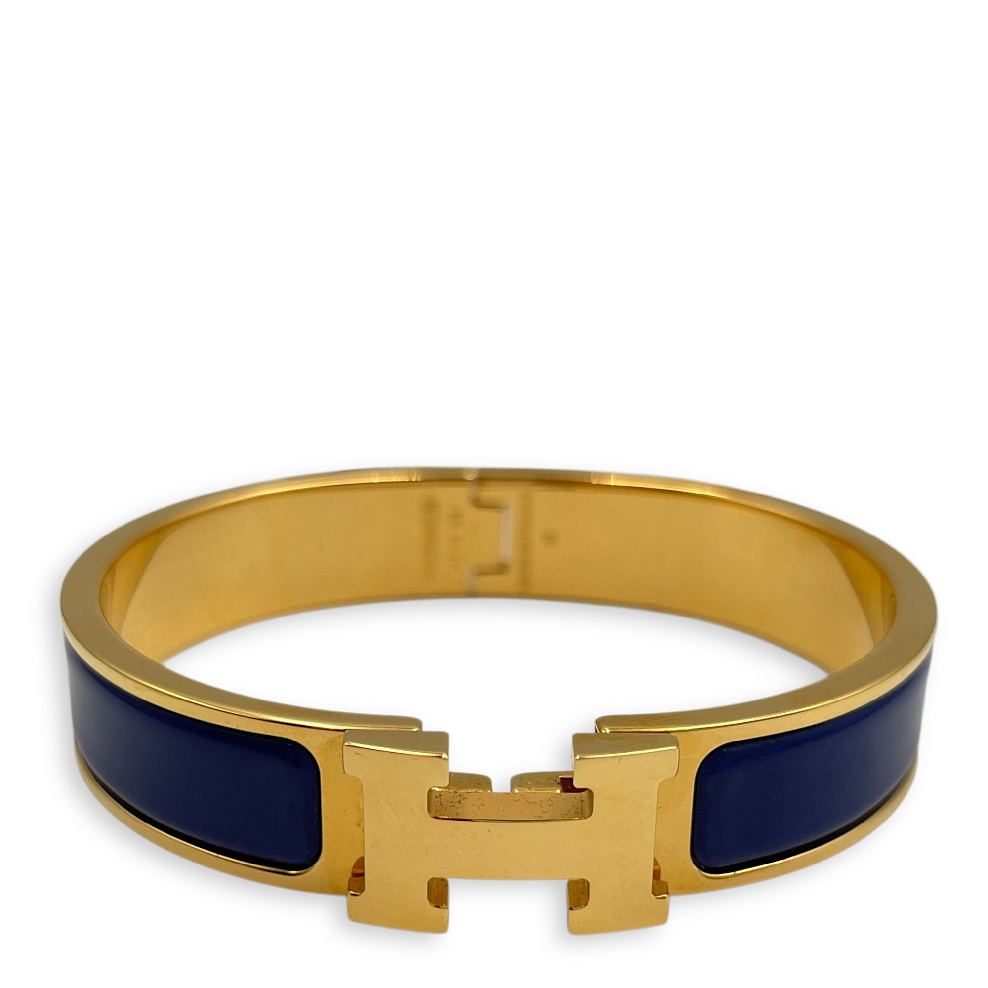 Clic H Blue Bracelet, Gold hardware