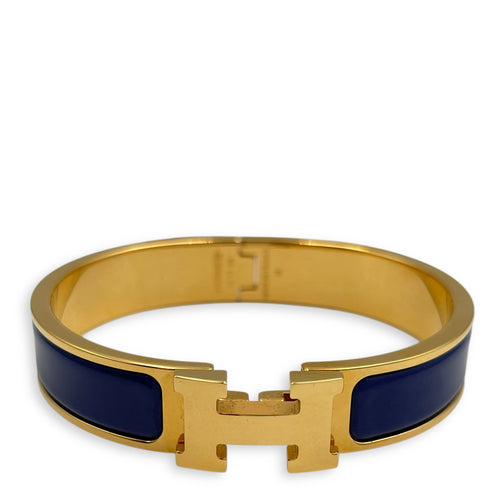 Clic H Blue Bracelet, Gold hardware
