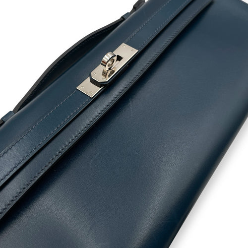 Kelly Cut Blue De Prusse in Box, Palladium hardware