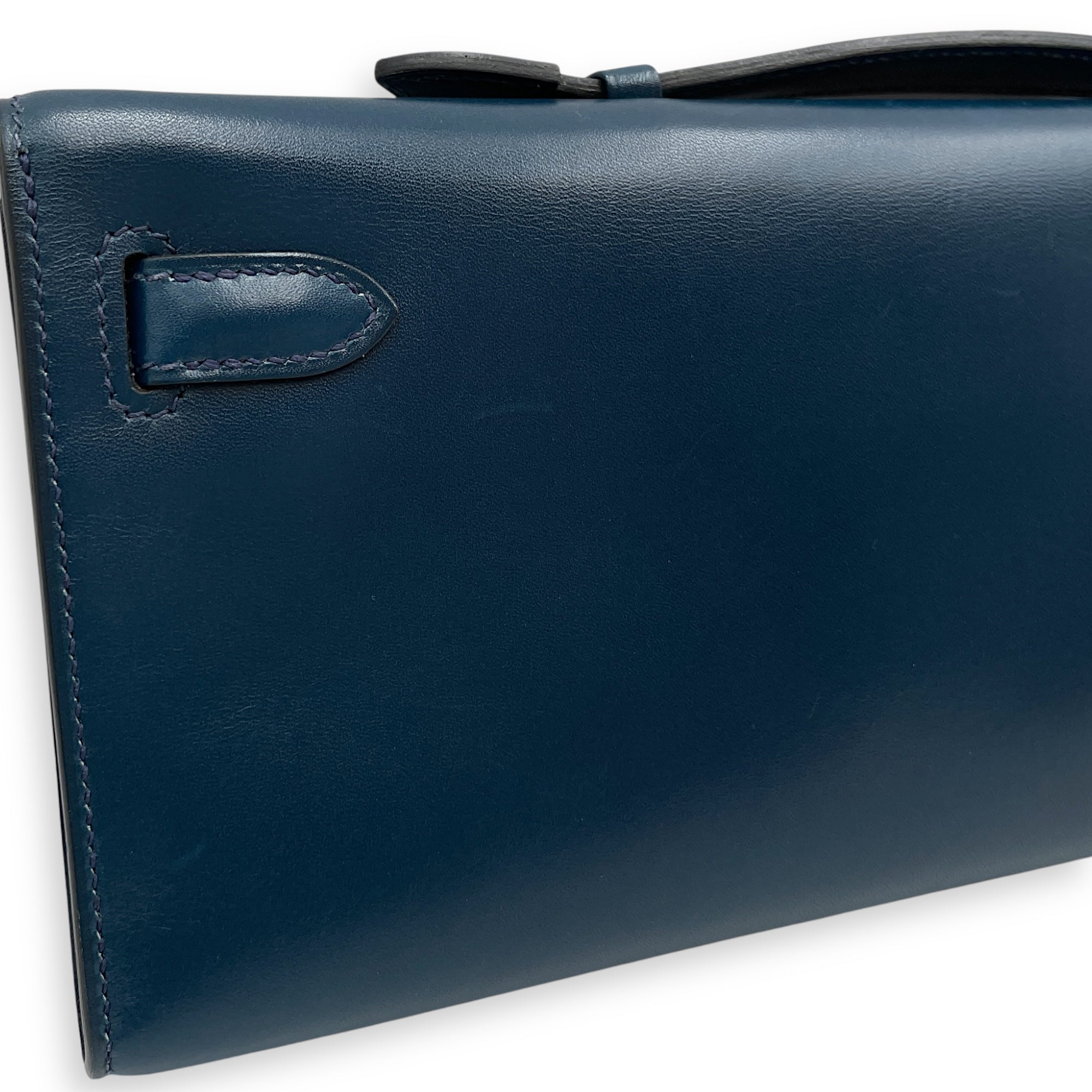 Kelly Cut Blue De Prusse in Box, Palladium hardware